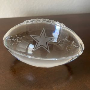 Dallas Cowboys Tiffany & Co. Crystal Paperweight
